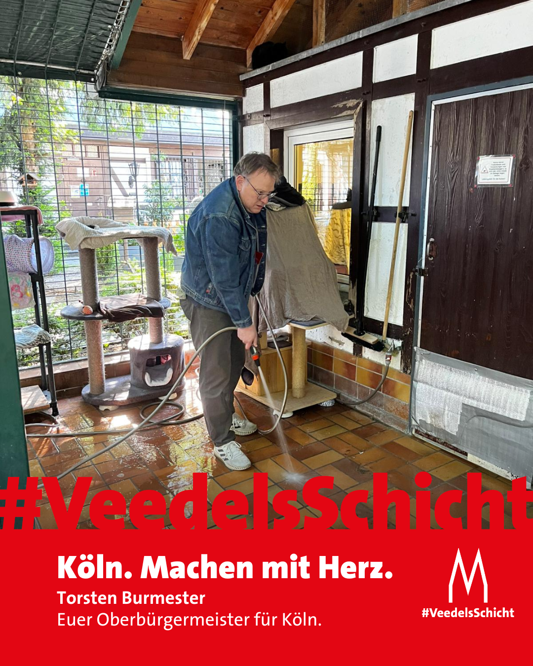 Veedelsschicht beim Tierheim Zollstock