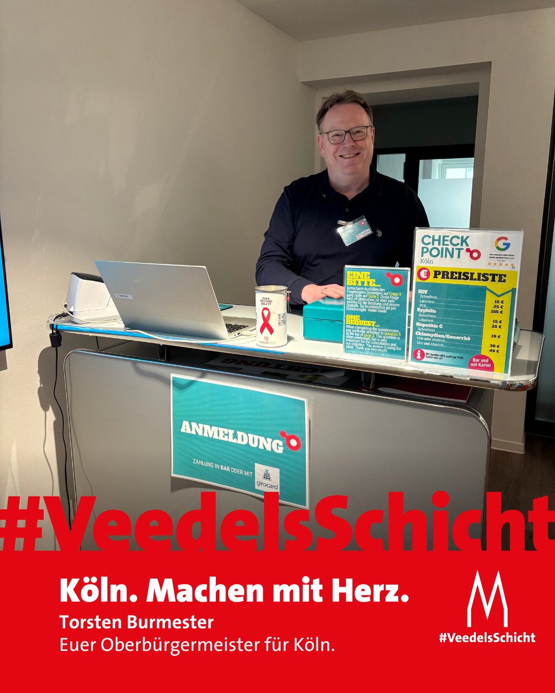 Veedelsschicht bei der Aidshilfe